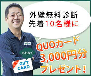 QUOカード3,000円分プレゼント！