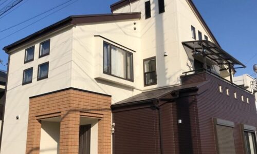 入間市　Ｍ様邸　屋根外壁塗装工事　アステックペイント　超低汚染リファイン